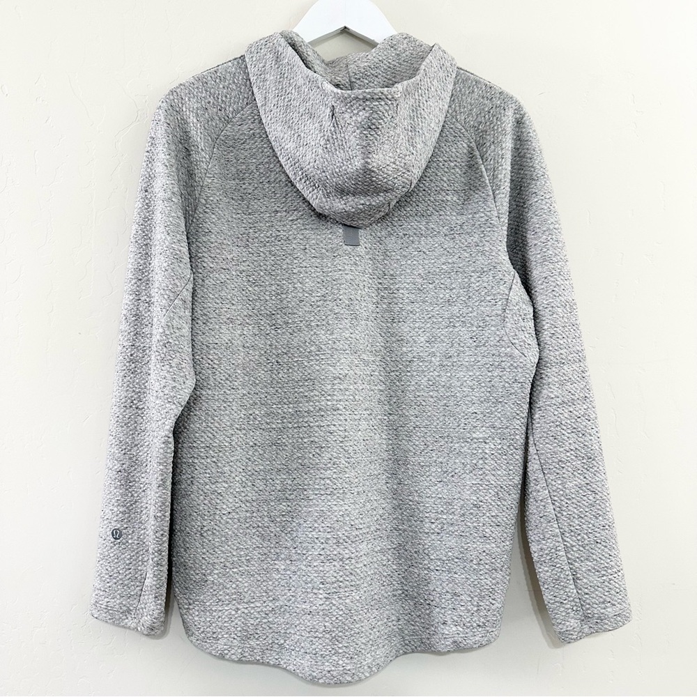 Lululemon At Ease Hoodie Heathered Melody Light Grey / Black - Picture 10 of 16